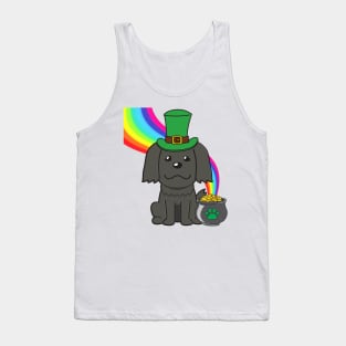 Funny sheepdog celebrates st patricks day Tank Top